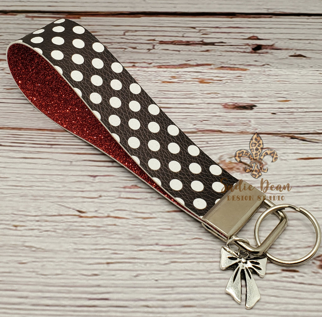 Wristlet Key Fob - Embossed Croc – Officina del Poggio