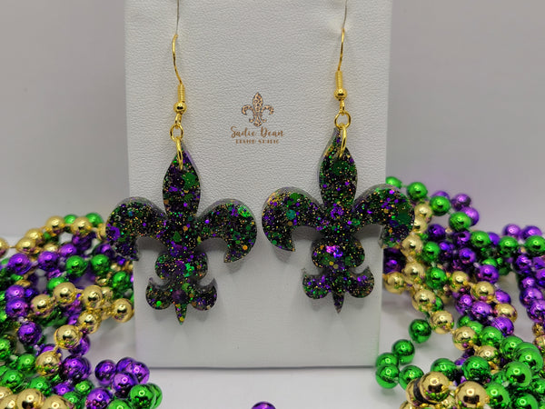 Fun Mardi Gras Earrings - 13 Different Styles!