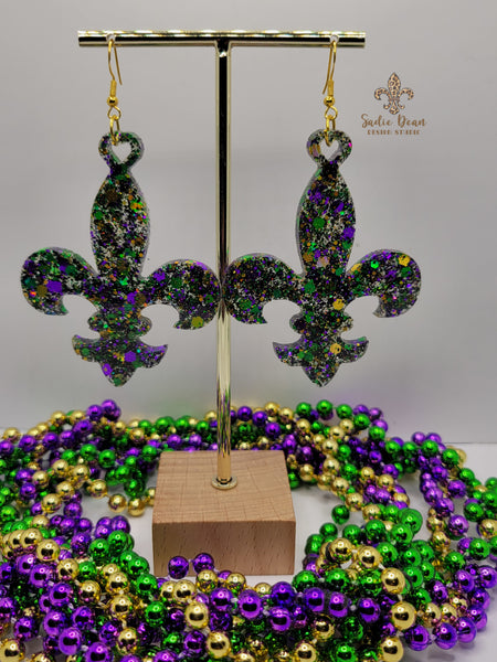 Fun Mardi Gras Earrings - 13 Different Styles!