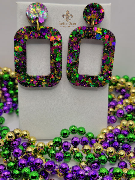 Fun Mardi Gras Earrings - 13 Different Styles!