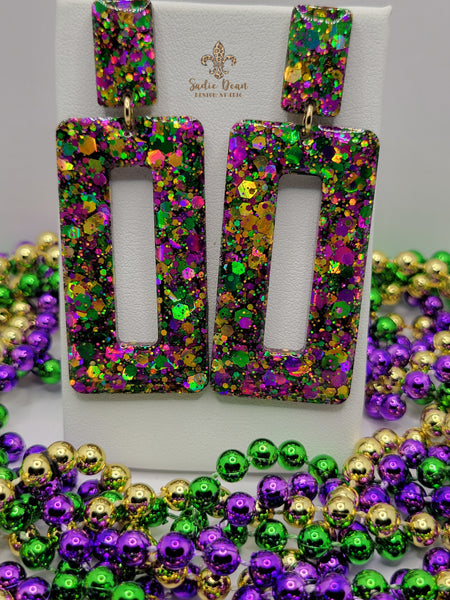 Fun Mardi Gras Earrings - 13 Different Styles!